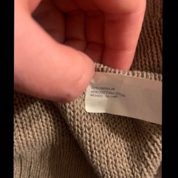 NWOT Good Quality Knit Tan Button Up Cardigan Sweater - Picture 4 of 6